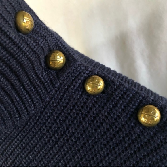 Tory Burch Sweater Dress Navy Blue M - Picture 4 of 5